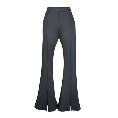 Article X Women's Black Split Hem Flare Pant