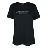 Article X Women's Black Take A Deep Breath T-shirt In Black