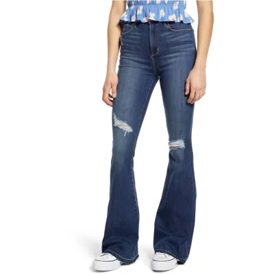 Articles Of Society Bridget High Rise Flare Jean In Hanford In Blue