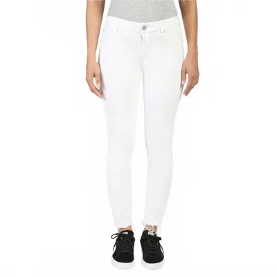 Articles Of Society Carly Skinny Crop Jeans In Curacao In White