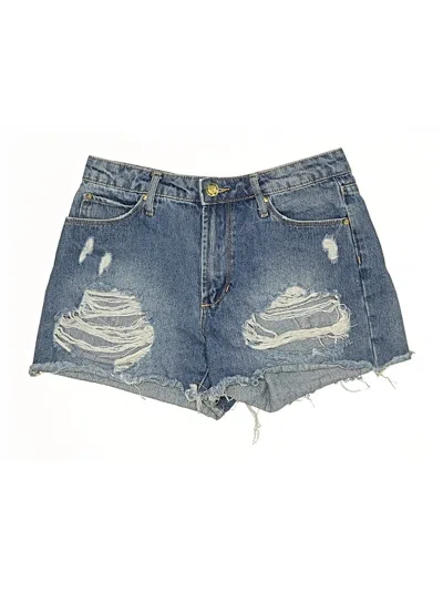 Pre-owned Articles Of Society Denim Shorts In Blue