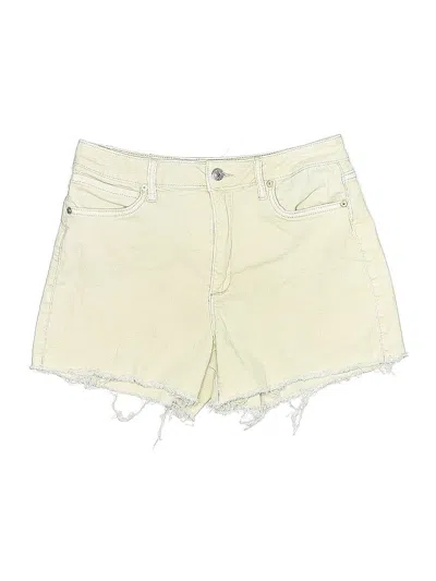 Pre-owned Articles Of Society Denim Shorts In Yellow