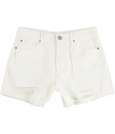 Articles Of Society Women's Meredith High Rise Denim Shorts In Varadero In White