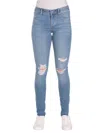 Articles Of Society Women Mindi Busted Knee Skinny Jeans In Blue