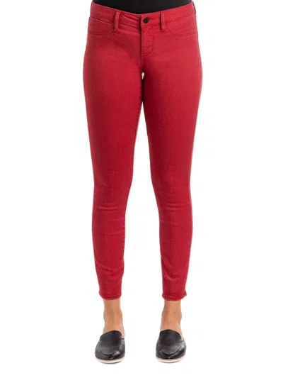 Articles Of Society Women's Sarah Mid Rise Skinny Jeans In Cherry