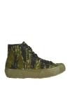 Artifact By Superga 2435 Tiger Camo Man Sneakers Military Green Size 7 Cotton In Green