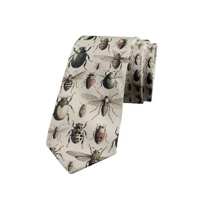 Artifact. Men's Black / Brown Artifact Bugs Silk Tie