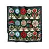 Artifact. Women's Black / Green Flori Square Silk Scarf