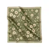 Artifact. Women's Green / Neutrals Green Florals Large Square Silk Scarf