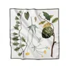 Artifact. Women's Green / Neutrals Silva Clarus Large Luxury Square Silk Scarf