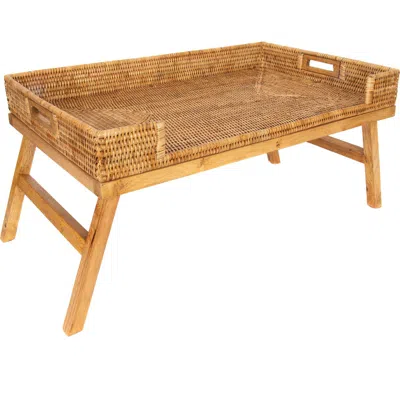 Artifacts Trading Company ™ Artifacts Rattan Breakfast Tray/table In Brown
