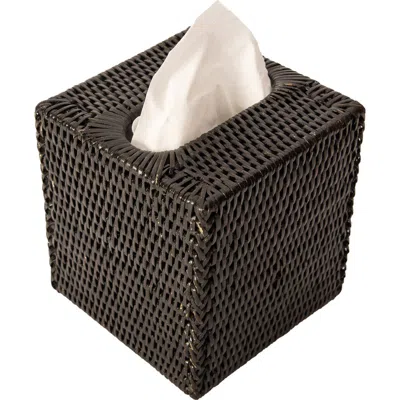 Artifacts Trading Company ™ Artifacts Rattan Column Tissue Box Cover In Brown