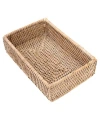 Artifacts Trading Company Artifacts Rattan Guest Towel And Napkin Holder In Off-white