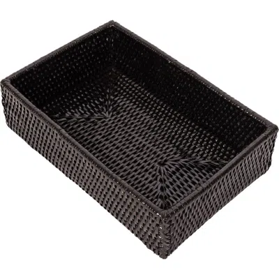 Artifacts Trading Company ™ Artifacts Rattan Guest Towel In Black