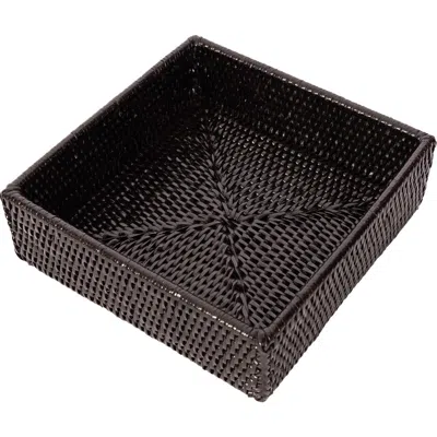 Artifacts Trading Company ™ Artifacts Rattan Luncheon Napkin Holder In Black