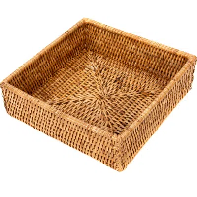 Artifacts Trading Company ™ Artifacts Rattan Luncheon Napkin Holder In Brown