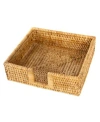 Artifacts Trading Company Artifacts Rattan Napkin Holder In Honey Brown
