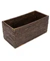 Artifacts Trading Company Artifacts Rattan Rectangular Basket In Coffee Bean