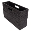 Artifacts Trading Company ™ Artifacts Rattan Rectangular Magazine Holder In Black