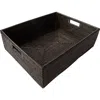 Artifacts Trading Company ™ Artifacts Rattan Rectangular Storage Basket In Black