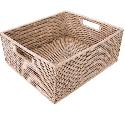 Artifacts Trading Company ™ Artifacts Rattan Rectangular Storage Basket In Neutral