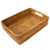Artifacts Trading Company ™ Artifacts Rattan Rectangular Storage Basket With Rounded Corners In Brown