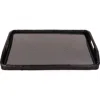 Artifacts Trading Company ™ Artifacts Rattan Rectangular Tray With Glass Insert In Black