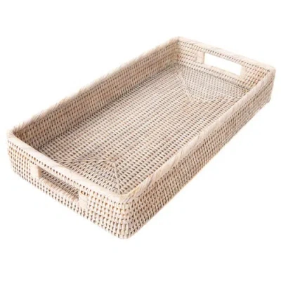 Artifacts Trading Company ™ Artifacts Rattan Rectangular Tray With Rounded Corners In Neutral