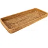 Artifacts Trading Company ™ Artifacts Rattan Rectangular Vanity Tray In Brown