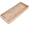 Artifacts Trading Company ™ Artifacts Rattan Rectangular Vanity Tray In Pink