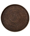 ARTIFACTS TRADING COMPANY ARTIFACTS RATTAN ROUND TRAY