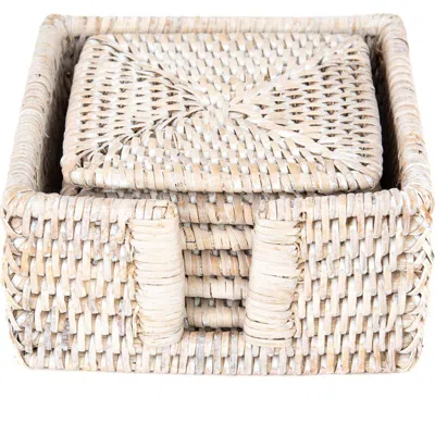 Artifacts Trading Company ™ Artifacts Rattan Square Coasters In Neutral