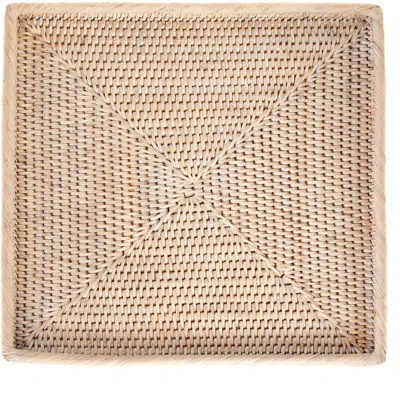 Artifacts Trading Company ™ Artifacts Rattan Square Flat Tray In Neutral