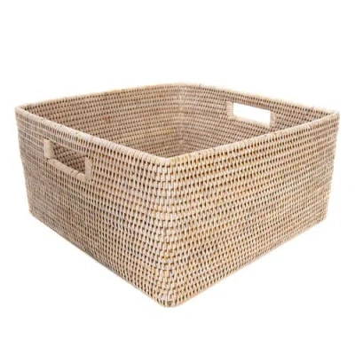 Artifacts Trading Company ™ Artifacts Rattan Square Storage Basket With Rounded Corners In Brown