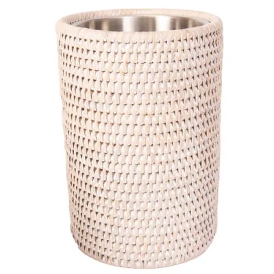 Artifacts Trading Company ™ Artifacts Rattan Stainless Steel Wine Chiller In Neutral