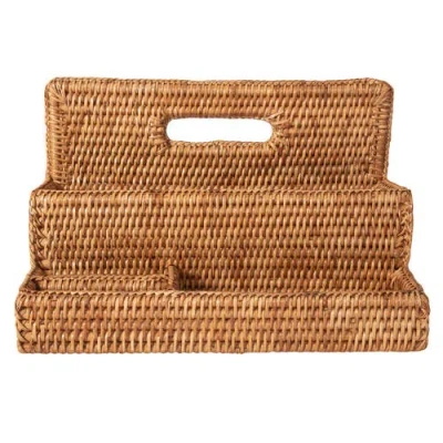 Artifacts Trading Company ™ Artifacts Rattan Standing Stationary Sorter In Brown