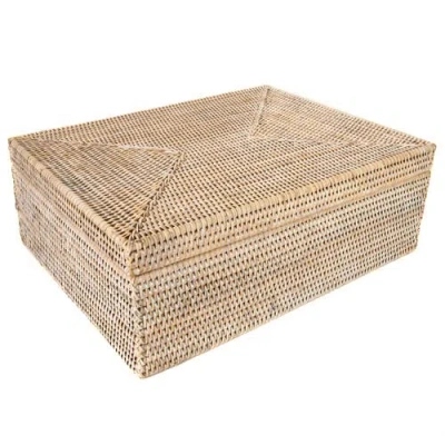 Artifacts Trading Company ™ Artifacts Rattan Storage Box With Lid In Neutral