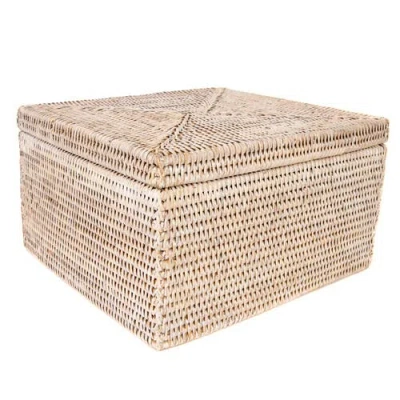 Artifacts Trading Company ™ Artifacts Rattan Storage Box With Lid In Neutral