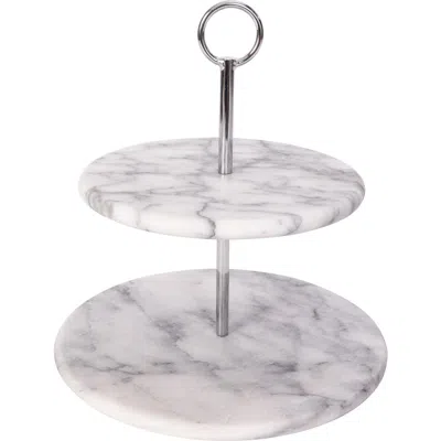 Artifacts Trading Company ™  2-tier Round Dessert Plate In White