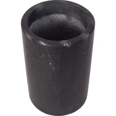 Artifacts Trading Company ™  Marble Cylinder Wine Cooler In Black