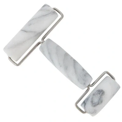 Artifacts Trading Company ™  Marble Double Pastry Roller In White