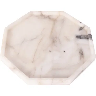 Artifacts Trading Company ™  Octagonal Marble Tray In White