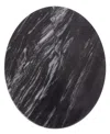 Artifacts Trading Company Marble Lazy Susan, 12" X 1.5" In Black Matte