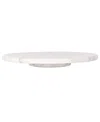 Artifacts Trading Company Marble Lazy Susan, 12" X 1.5" In White Matte