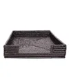Artifacts Trading Company Rattan Office Paper Tray In Tudor Black