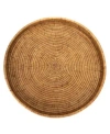 Artifacts Trading Company Rattan Round Tray Collection In Coffee Bean
