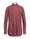 Artigiano Asoni Man Shirt Red Size M Cotton