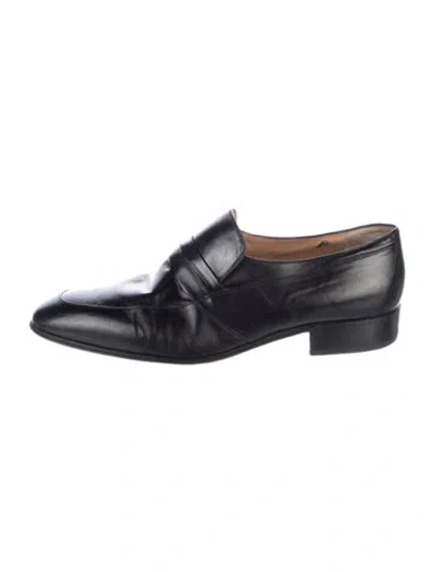 Pre-owned Artioli Leather Loafers In Blue
