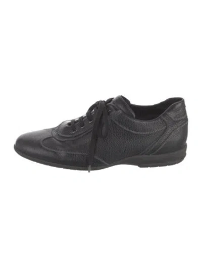 Pre-owned Artioli Leather Sneakers In Black