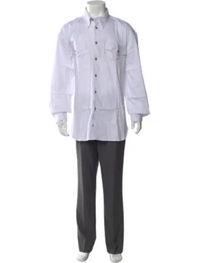 Pre-owned Artioli Long Sleeve Dress Shirt In White